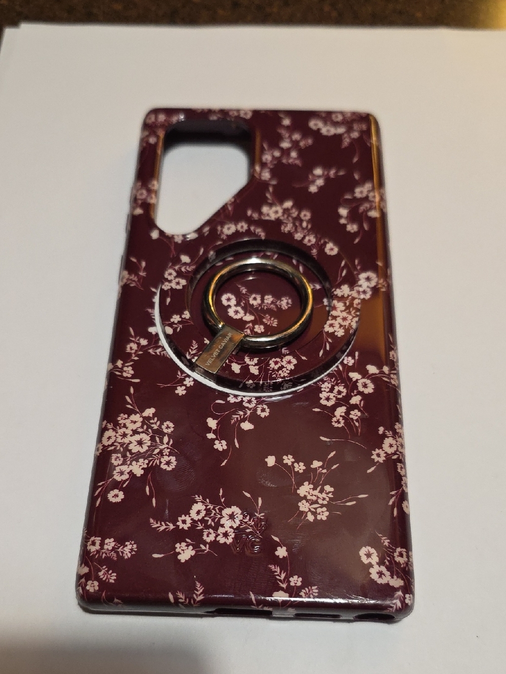 Velvet Caviar Floral Samsung Galaxy S22 Ultra Phone Case with Ring Holder
